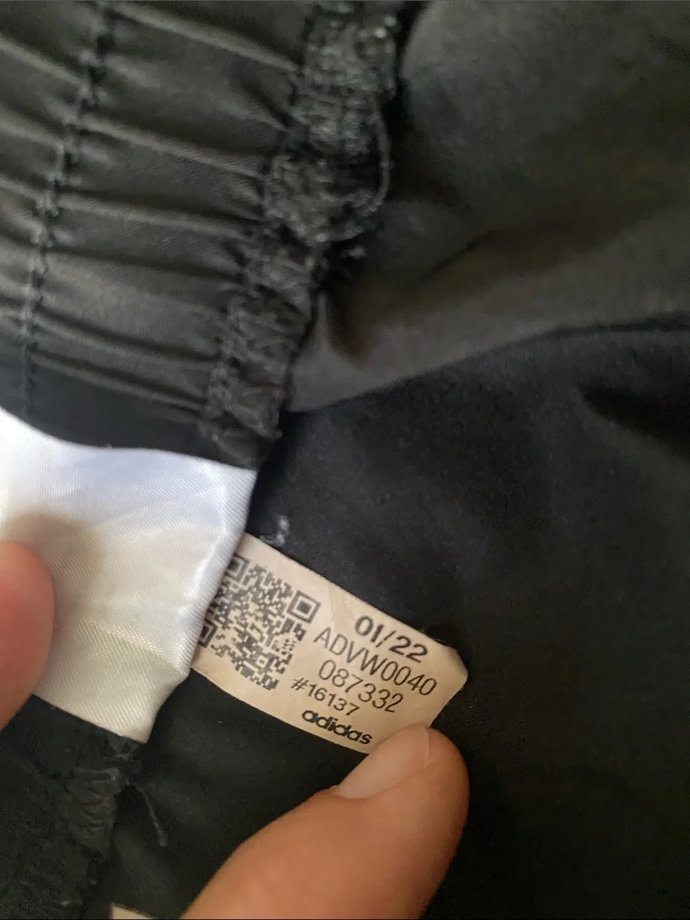 adidas Black Athletic Shorts with Elastic Smocked Waist